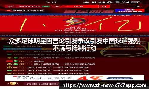 众多足球明星因言论引发争议引发中国球迷强烈不满与抵制行动